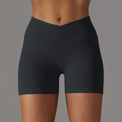 High Waist Soft Breathable Fabric Sports Short
