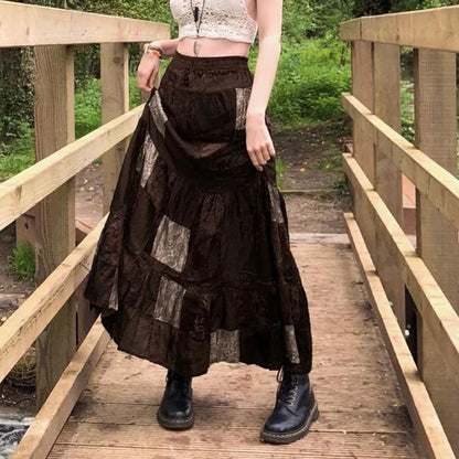 Party Boho Grunge Fairycore Retro Kawaii Skirt