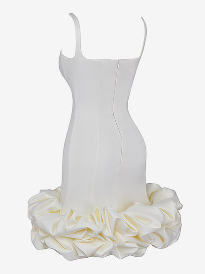 Sleeveless Mini Dress Backless Cupcake Hem Birthday Party Dresses