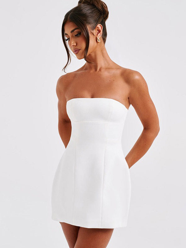 Black Bodycon Dresses Off The Shoulder Backless Party Mini Dresses