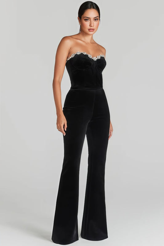 Tamsin Black Skinny Sheath Jumpsuit