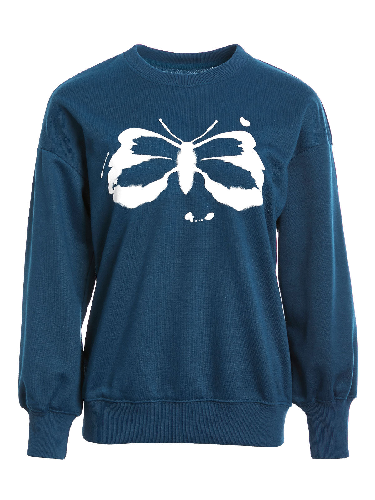 Splash Butterfly Print Sweatshirt