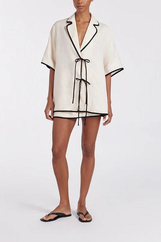 Conjunto de falda color crema noir