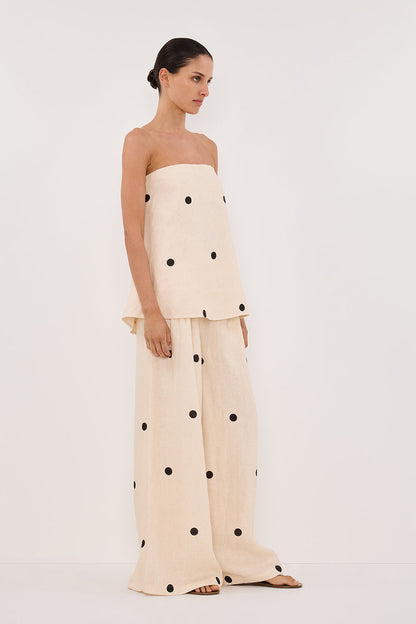 Conjunto de pantalones de lunares
