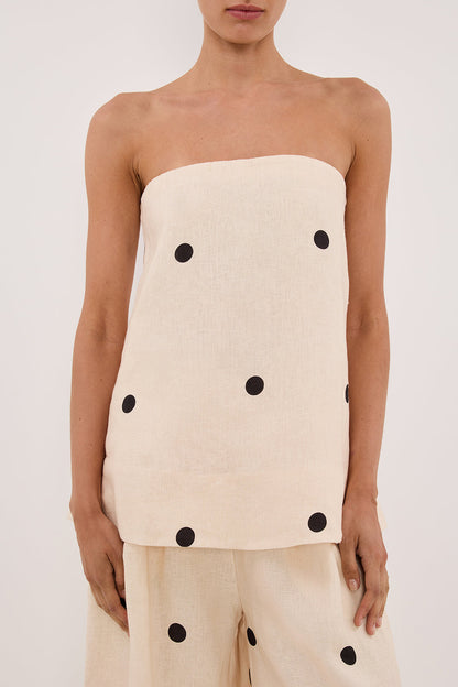 Conjunto de pantalones de lunares