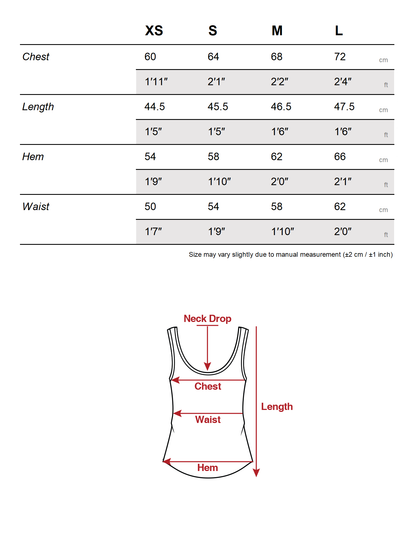 Ribbed Racerback Tank Top with Contrast Lettering