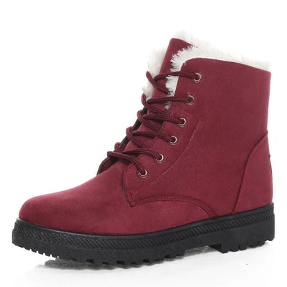 Stylish Flat Suede Ankle Boots with for Women | Ideal for Winter