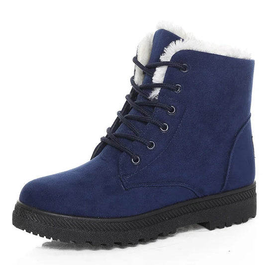 Stylish Flat Suede Ankle Boots with for Women | Ideal for Winter