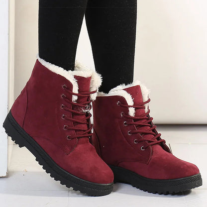 Stylish Flat Suede Ankle Boots with for Women | Ideal for Winter