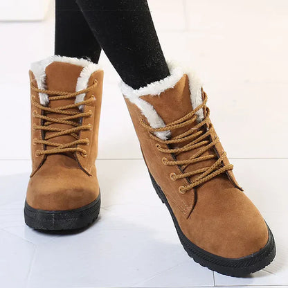 Stylish Flat Suede Ankle Boots with for Women | Ideal for Winter