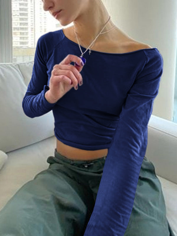 Lilac Y2K Long Sleeve Tee