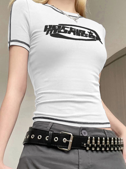 Stitched Short Sleeve Logo Graphic Tee