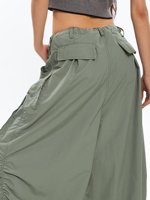 Ruched Y2K Baggy Cargo Pants