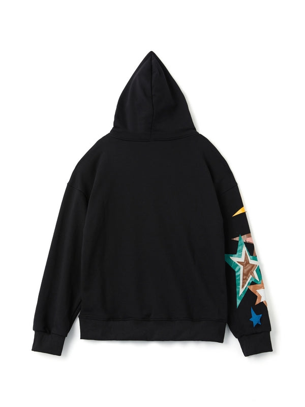 Vintage Star Print Oversized Hoodies
