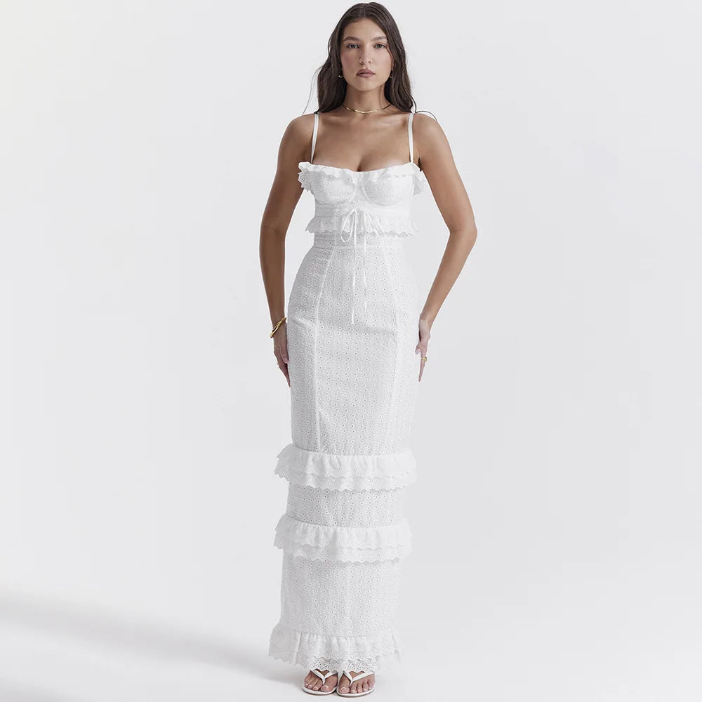 Ashlei - Elegant Embroidered  Maxi Dress for Women