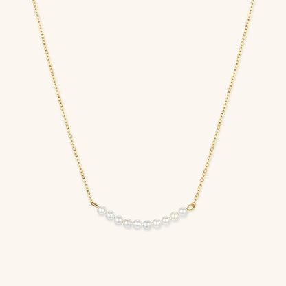 Emilia Pearl Bar Necklace