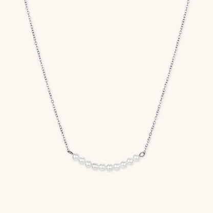 Emilia Pearl Bar Necklace