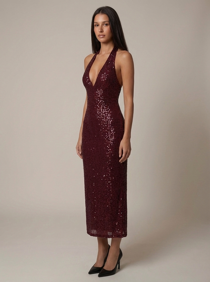 Thalia Open Back Maxi Dress