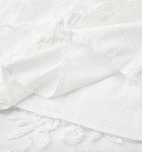 Women's Lightweight Cocktail Dress with Flower Embroidery