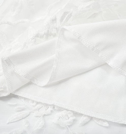 Women's Lightweight Cocktail Dress with Flower Embroidery