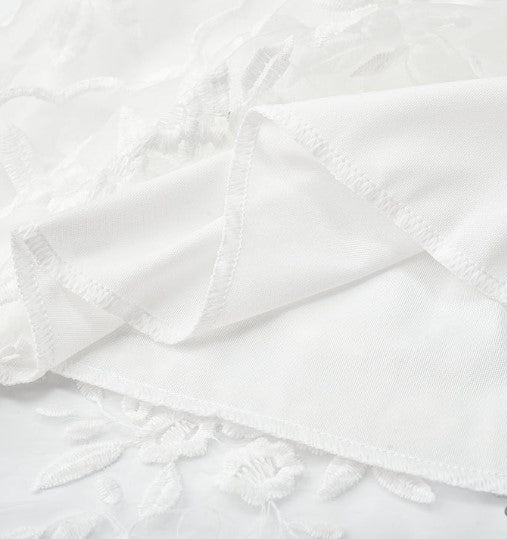Women's Lightweight Cocktail Dress with Flower Embroidery