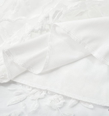Women's Lightweight Cocktail Dress with Flower Embroidery