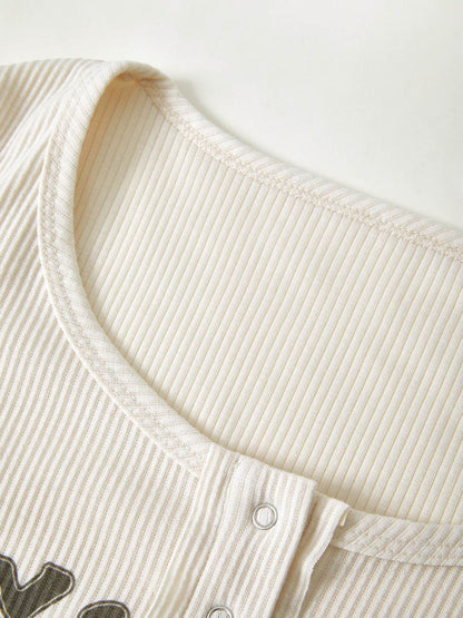 Y2K Long Sleeve Ribbed Knit Crop Top