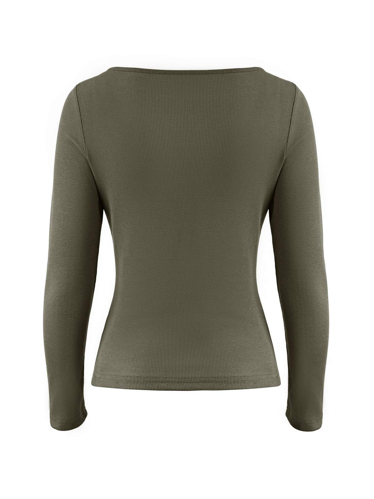 Lace Trim Black Long Sleeve Knit Top