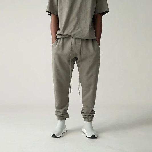 Fashionable Solid Color High Quality Cotton Jogging Sweatpants