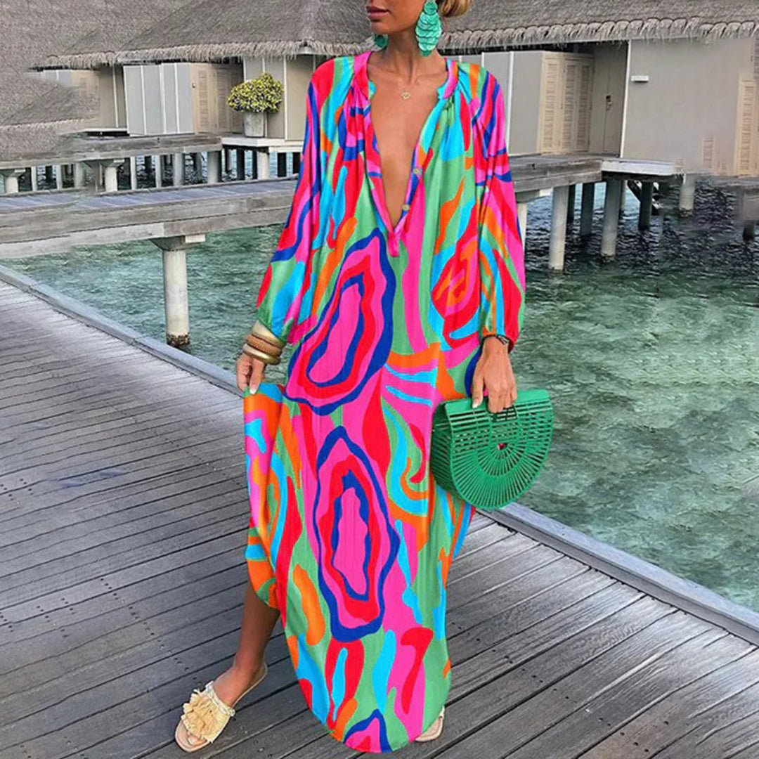 Vestido largo de verano para mujer | Ideal para primavera/verano