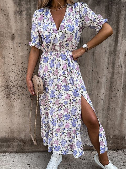 Women's Lightweight Maxi Dress with Flowing Cut