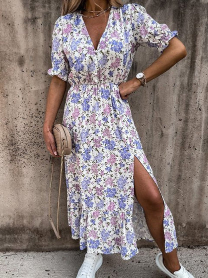 Women's Lightweight Maxi Dress with Flowing Cut