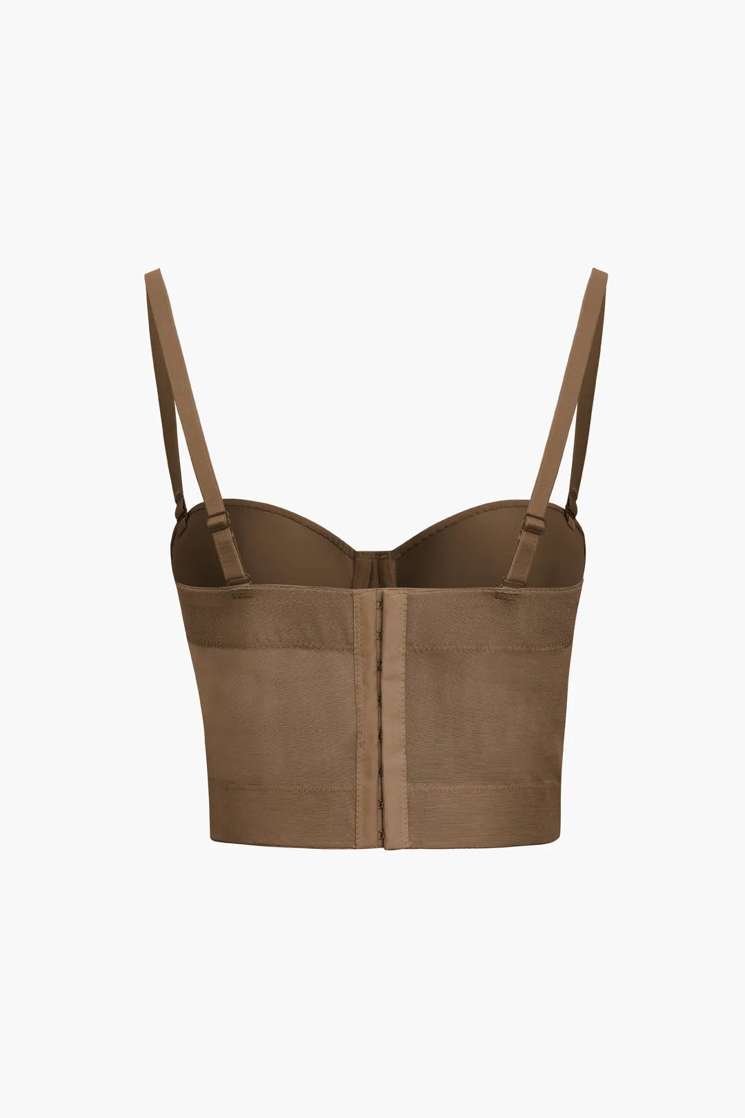 Furly Mesh Underwire Bustier Top