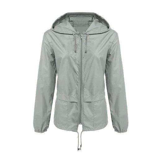 Chaqueta impermeable clásica informal para mujer | Ideal para actividades al aire libre
