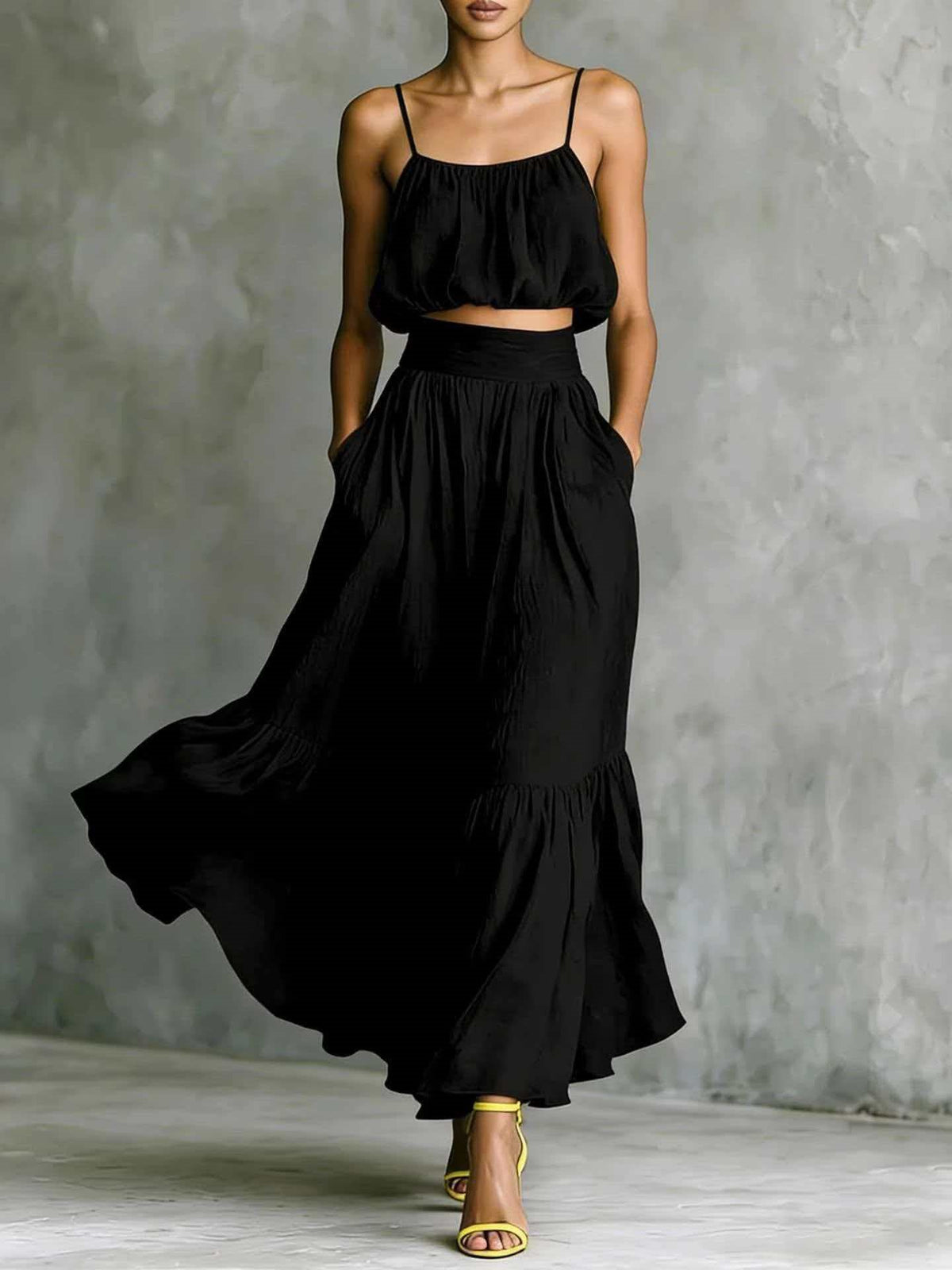 Minimalist Solid Color Casual Suit
