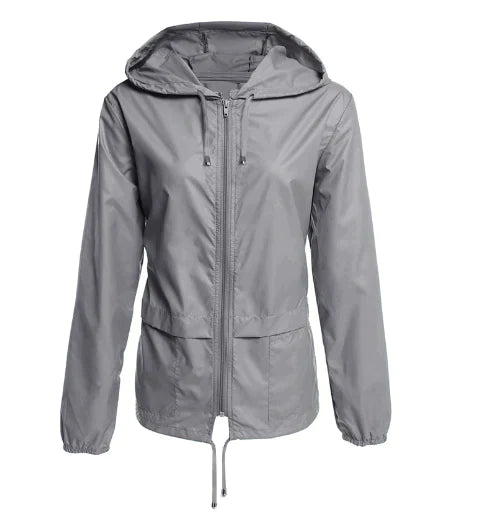 Chaqueta impermeable clásica informal para mujer | Ideal para actividades al aire libre