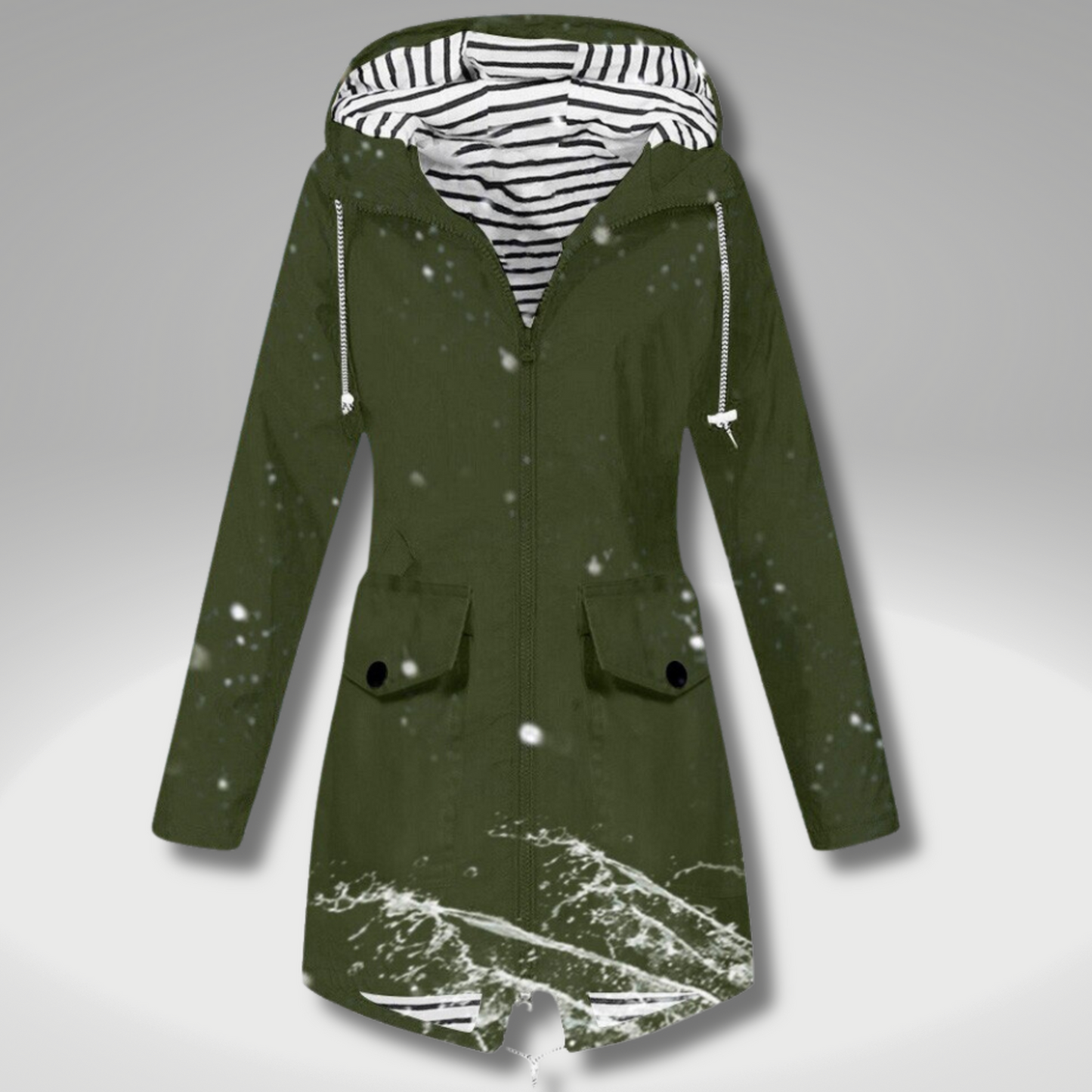 Chaqueta impermeable clásica y elegante para mujer | Ideal para el invierno