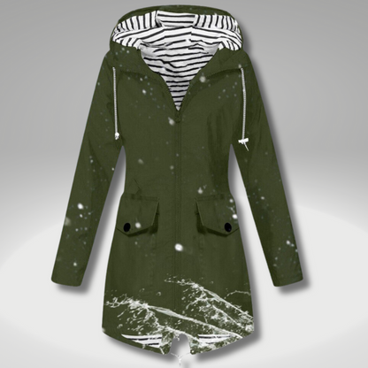 Chaqueta impermeable clásica y elegante para mujer | Ideal para el invierno