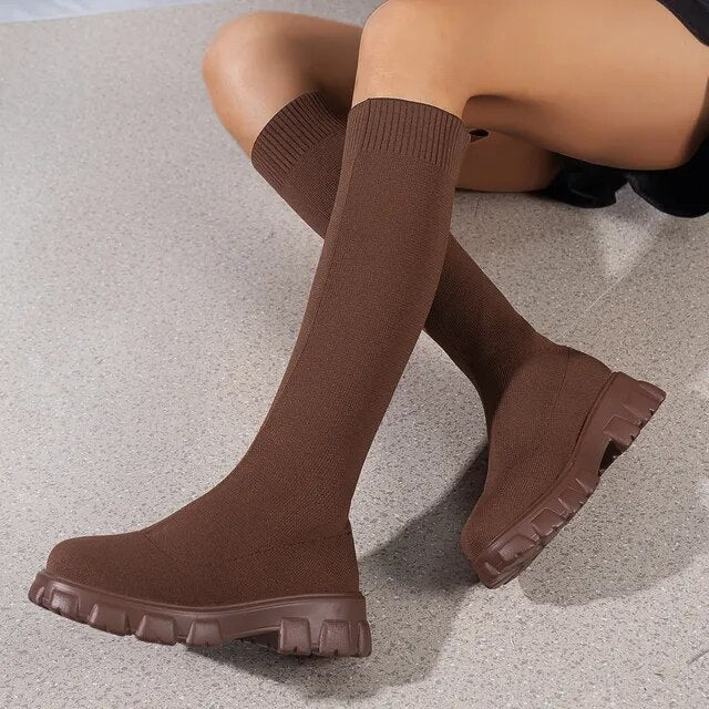 Casual Knee High Sock Boots for Women | Great for Casual Days