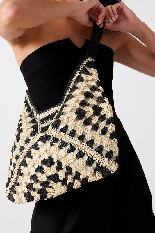 Bolso tejido de patchwork Gigi