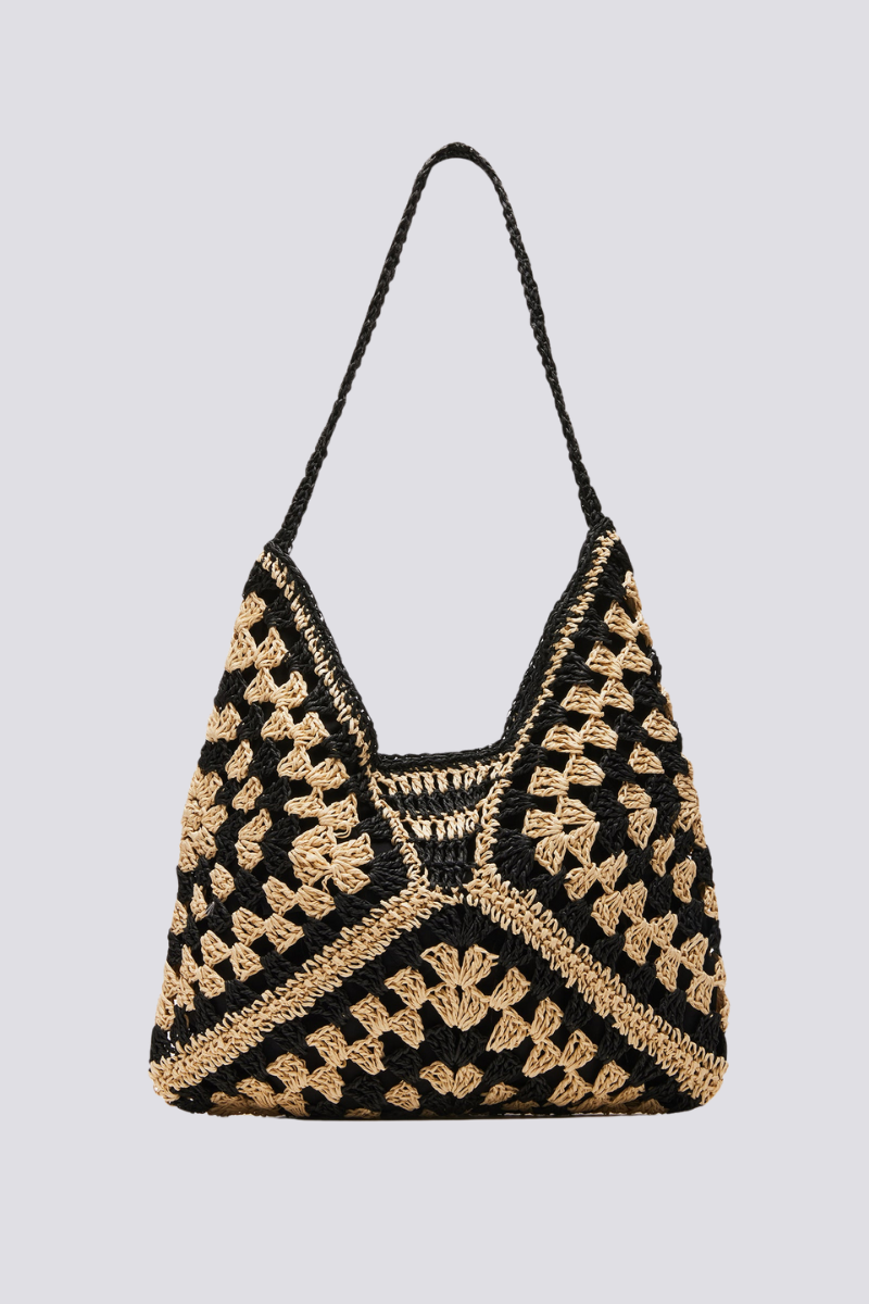 Bolso tejido de patchwork Gigi