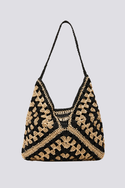 Bolso tejido de patchwork Gigi