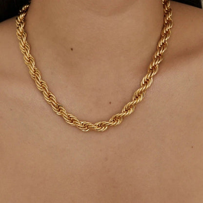 Golden Braided Luxe Necklace
