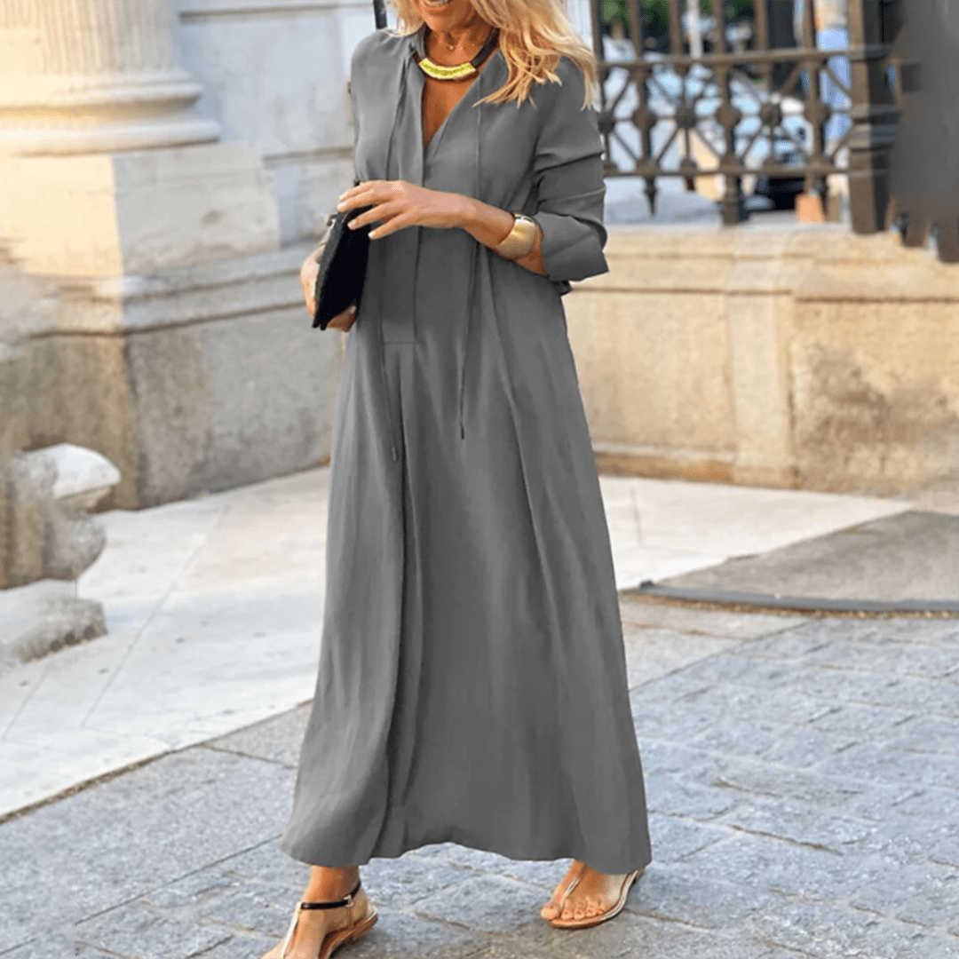 Tabitha - Maxi Dress - Casual - Material - Ideal for Summer