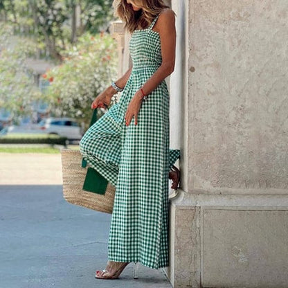 Nia - Mono de cuadros - Casual - Estilo atemporal - Ideal para el verano