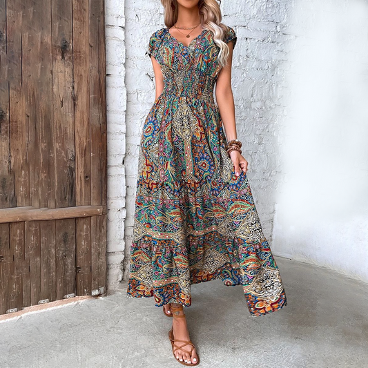 Astrid - Vestido Maxi - Boho - Estilo Atemporal - Ideal para Verano