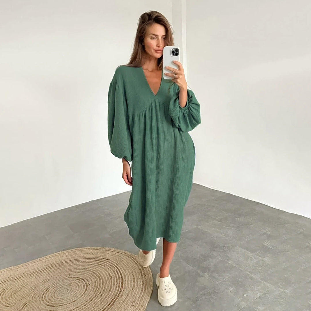 Emma - Vestido Largo - Casual - Estilo Moderno y Ligero - Ideal para Primavera