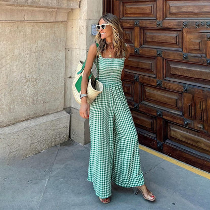 Nia - Mono de cuadros - Casual - Estilo atemporal - Ideal para el verano