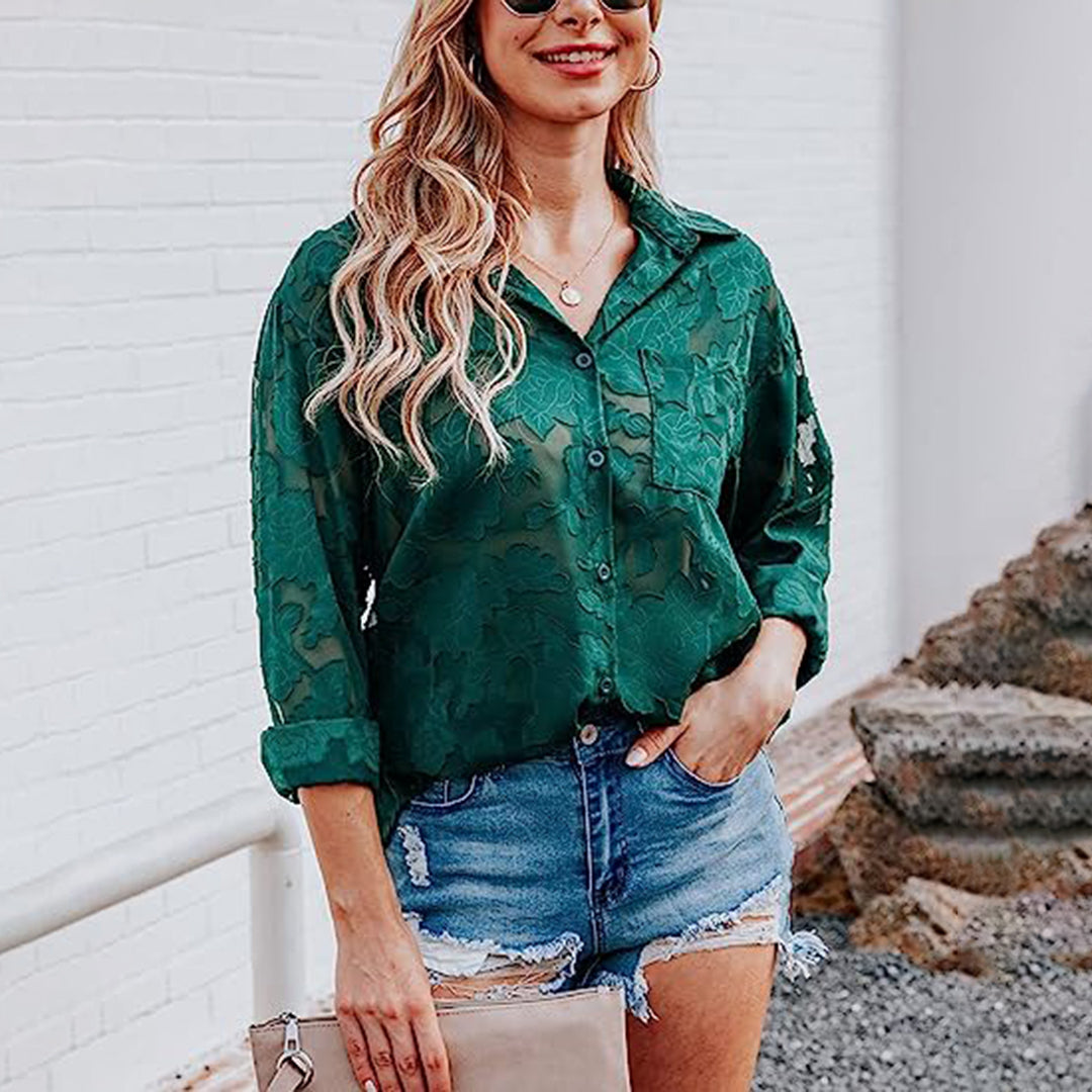 Alayna - Camisa con botones - Casual - Estilo atemporal - Para el día a día
