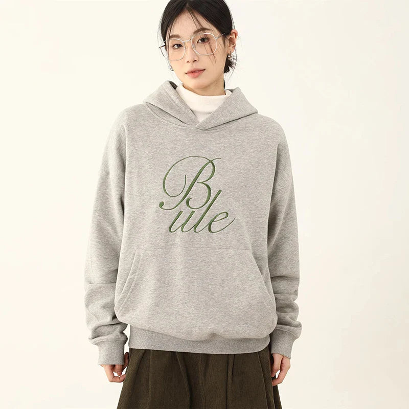 Grey Letter Printed Top